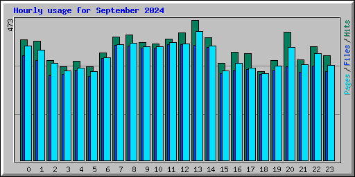 Hourly usage for September 2024