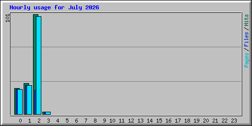 Hourly usage for July 2026