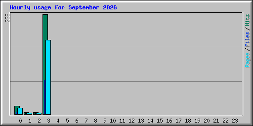 Hourly usage for September 2026